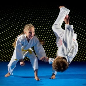 Martial Arts Lessons for Kids in Fort Dodge IA - Judo Toss Kids Girl